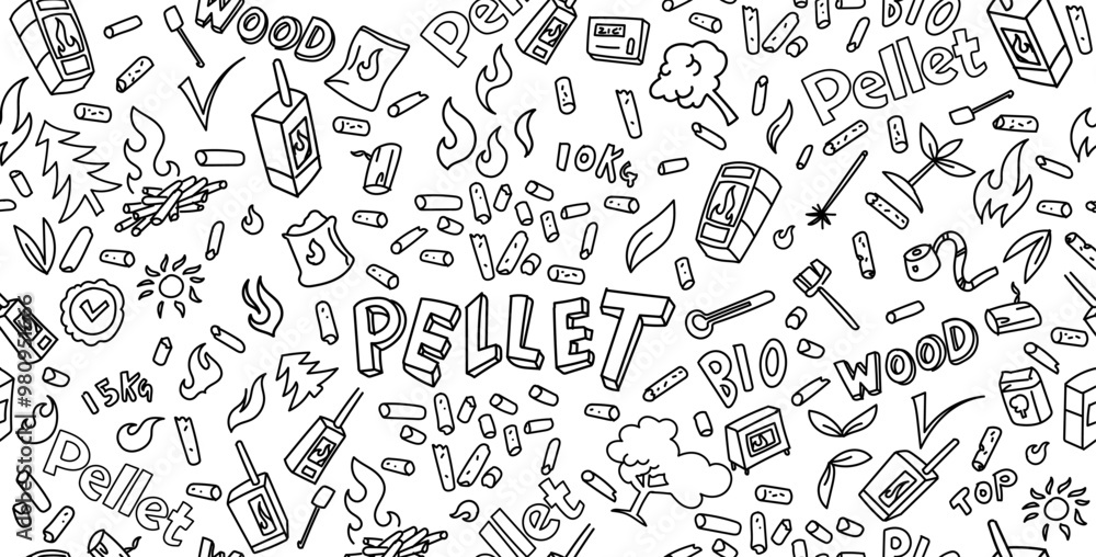 Pellet Doodle Art Illustration. Hand Drawn Vector Clip Art. background Banner Pellet Doodle Art Illustration. Hand Drawn Vector Clip Art. background Banner
