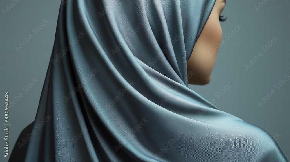 A young woman sits in a salon chair, waiting for a hair appointment.