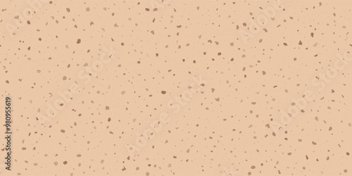 Seamless pattern of tanned freckled skin of warm shade with uniform filling. Polka dots bg of old human hand or young skin with melanin dots. Spots on eggshell