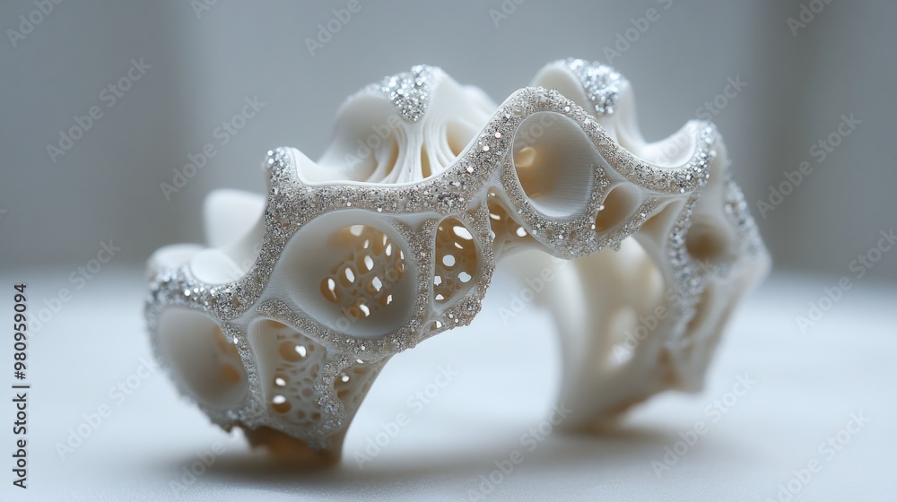 Intricate white bracelet adorned with sparkling details. Intricate white bracelet adorned with sparkling details.