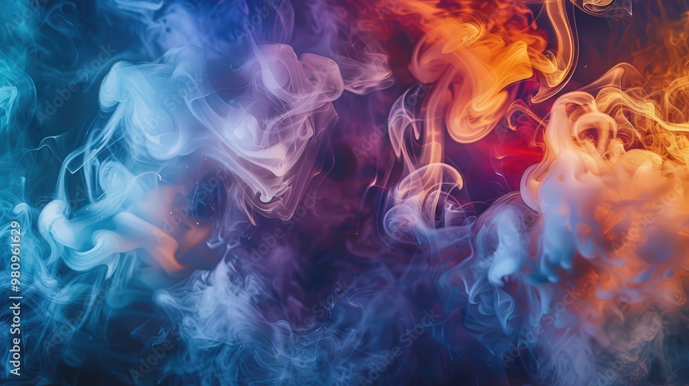 The visual effect of smoke can be used in visual arts to create mood and atmosphere The visual effect of smoke can be used in visual arts to create mood and atmosphere