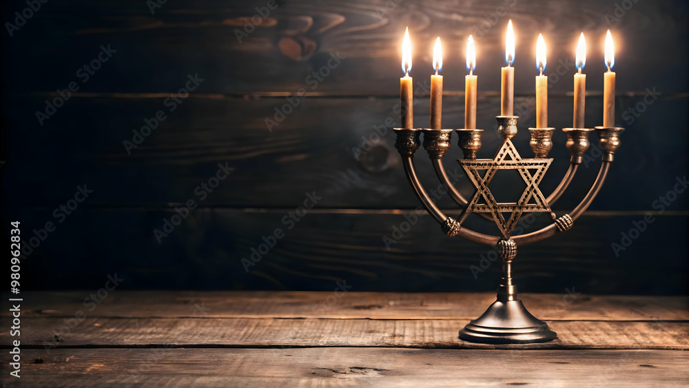 Minimalist Flat Blue Background with Subtle Star of David Pattern for Hanukkah - Perfect Copy Space for Promotional Material Minimalist Flat Blue Background with Subtle Star of David Pattern for Hanukkah - Perfect Copy Space for Promotional Material
