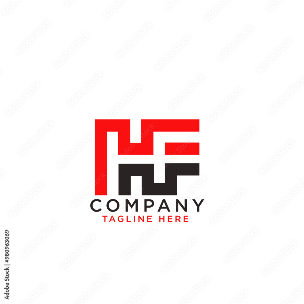 Letter HF Line Monogram Logo, suitable for business with HF or FH initials. Letter HF Line Monogram Logo, suitable for business with HF or FH initials.