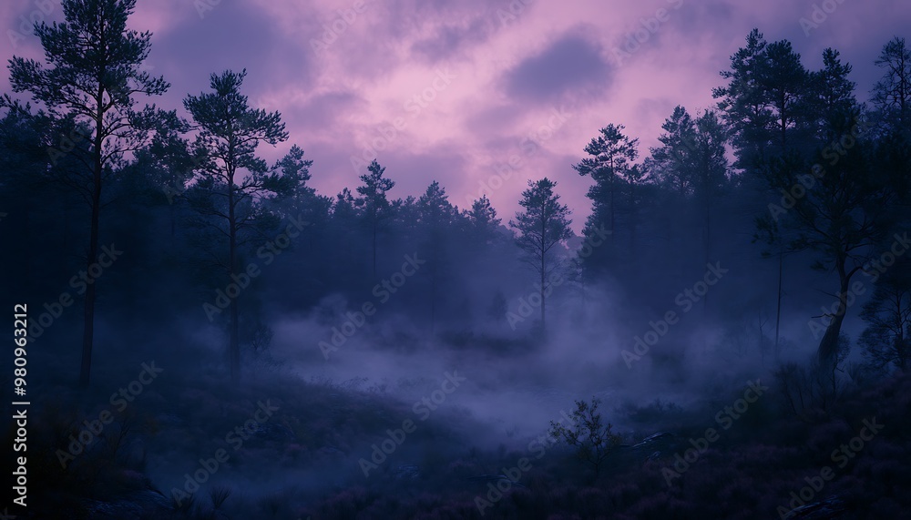 Fototapeta premium fog in the forest