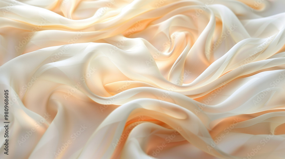 3D rendering of silk ribbon, ribbon, technology background, abstract curve 3D rendering of silk ribbon, ribbon, technology background, abstract curve