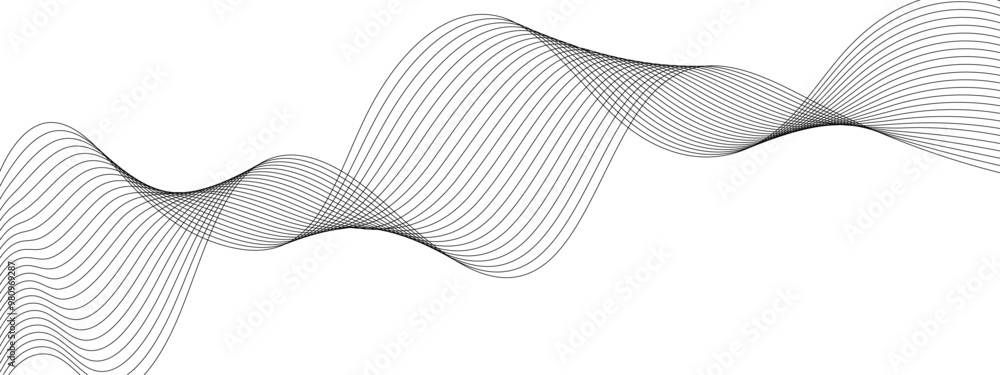 Abstract wave line business background. Thin line wavy abstract vector background. Curve wave seamless pattern. Wavy sound and curve line background. Abstract wave line business background. Thin line wavy abstract vector background. Curve wave seamless pattern. Wavy sound and curve line background.