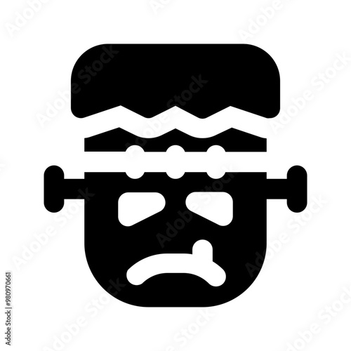 frankenstein glyph icon