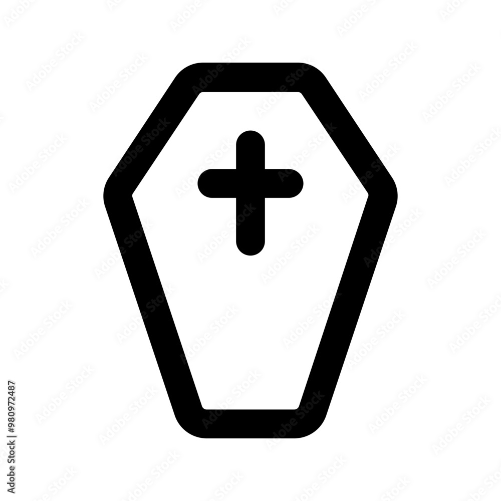 coffin glyph icon coffin glyph icon