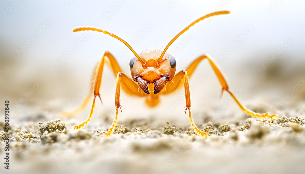 An Macro and sharp image of weaver ant An Macro and sharp image of weaver ant
