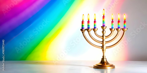 Vibrant Abstract Dreidel with Glowing Digital Grid Background - Modern Hanukkah Concept for Festive Ecommerce Ads