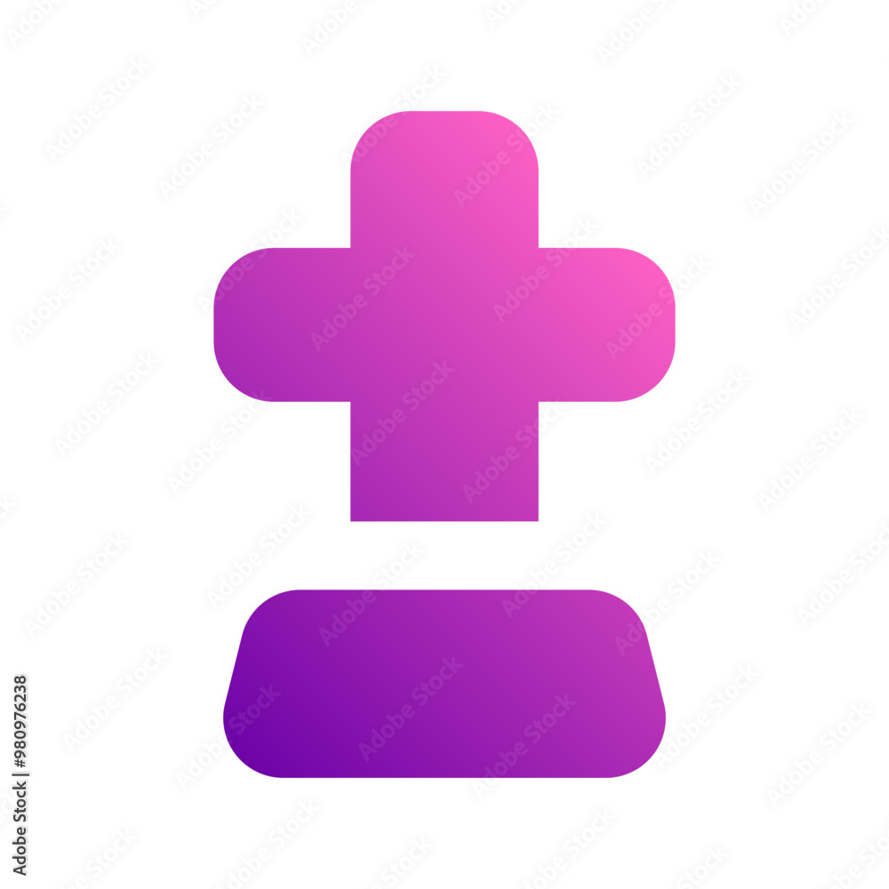 Fototapeta premium tombstone gradient icon
