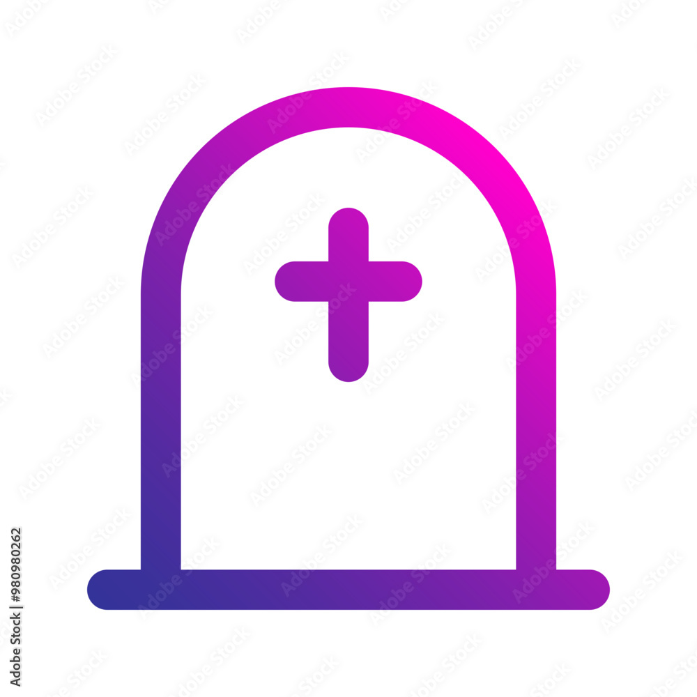tomb gradient icon tomb gradient icon