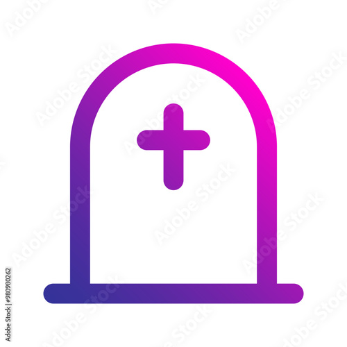 tomb gradient icon