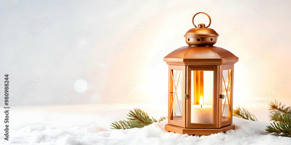 Flat Floating Winter Lantern Glowing Light Isolated on White - Ideal for Cozy Winter Promotions and Festive Infographics Flat Floating Winter Lantern Glowing Light Isolated on White - Ideal for Cozy Winter Promotions and Festive Infographics