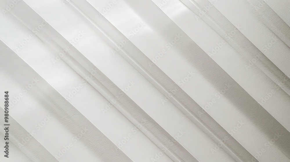 Fototapeta premium This background design features a clean, white canvas with a subtle diagonal stripe pattern in muted gray.