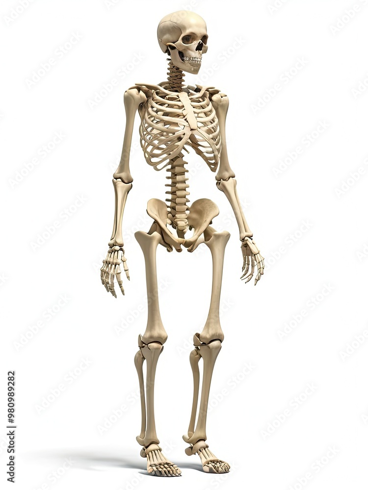 Scary human skeleton anatomy illustration for halloween Scary human skeleton anatomy illustration for halloween