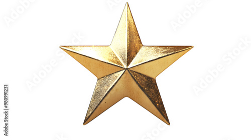 Golden star transparent background award achievement success decoration ornament celeb