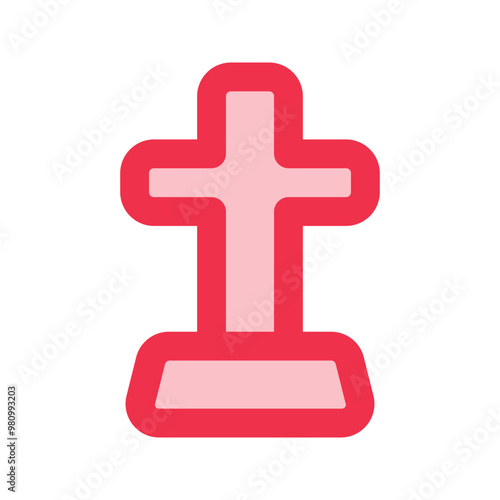 tombstone outline fill icon