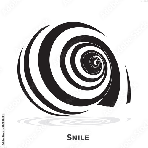 snail mollusk animal isolated icon, cute snail icon
