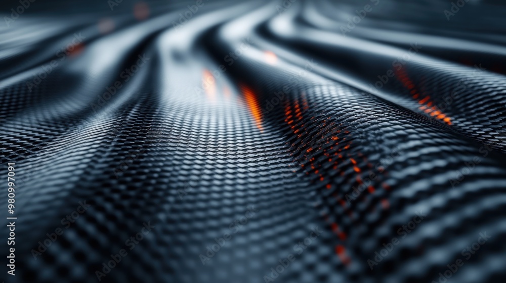 Abstract textured surface with dynamic waves and glowing accents. Abstract textured surface with dynamic waves and glowing accents.