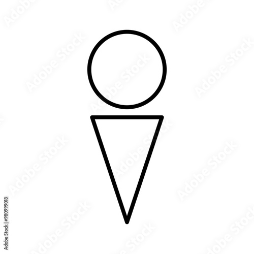 golf ball line icon