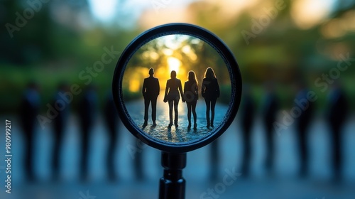 human resources hr management recruitment employment headhunting concept