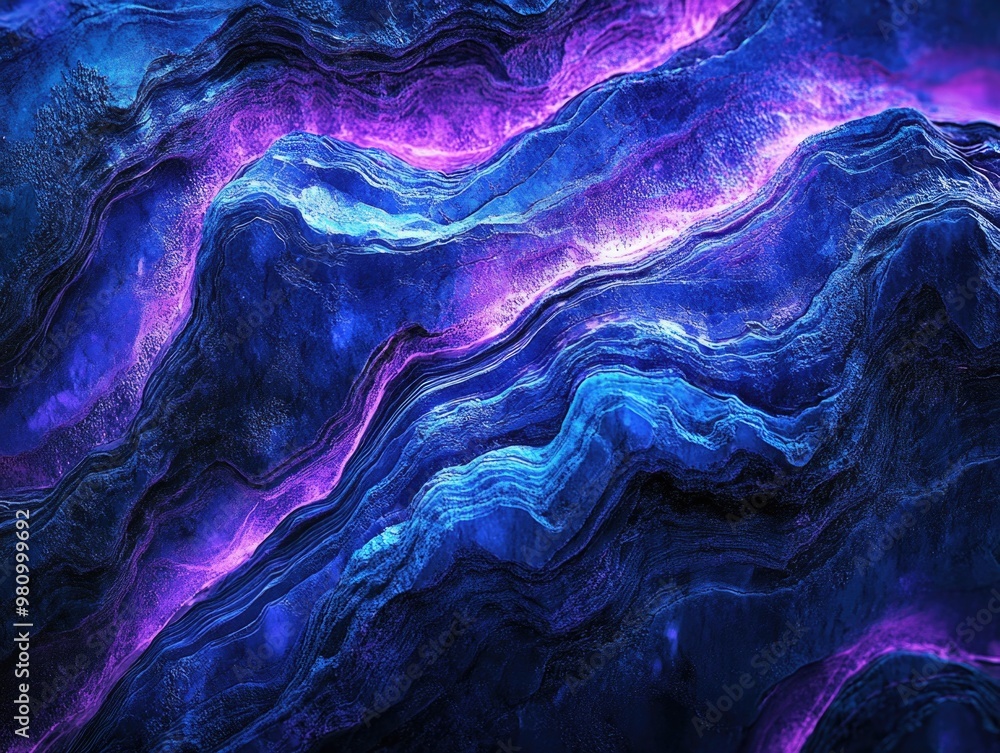 Purple Blue Surface Close Up Purple Blue Surface Close Up