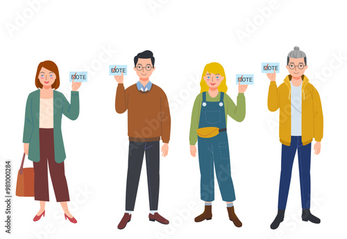American presidential election young voters came from various background and various style cloth