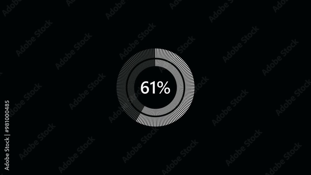 circle bar for spinning loading animation video , Dash loading circle animation. 4k video.