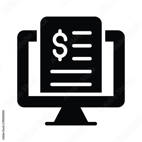 With this receipt icon manage transactions for clear purchase records