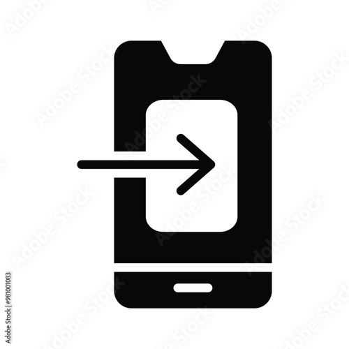 Stay connected with this smartphone icon for communication needs