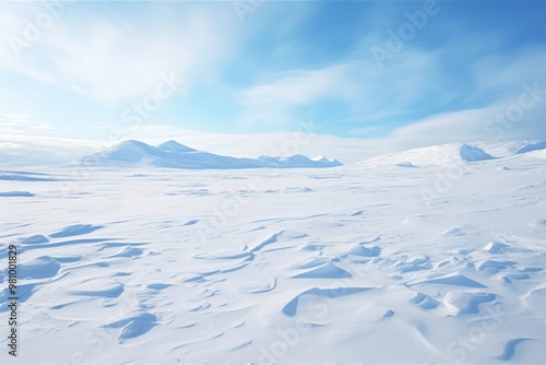 Arctic landscape snow outdoors.