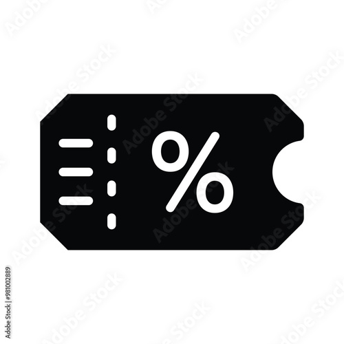 Save more with this discount coupon icon for special offers