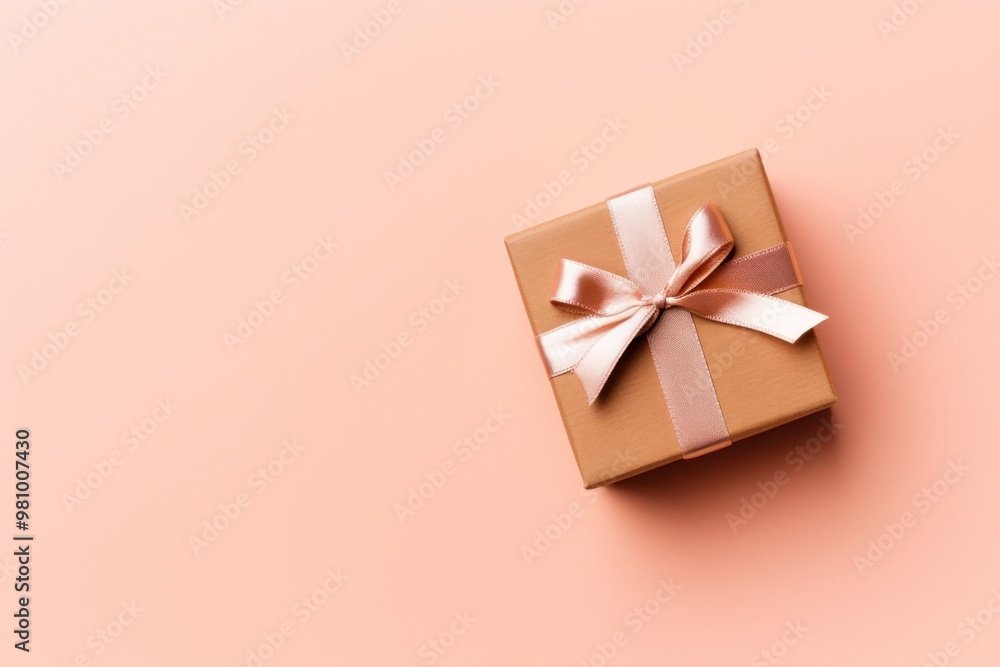 Gift box present ribbon. Gift box present ribbon.