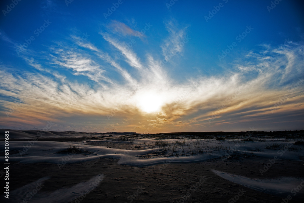 Sunset Over The Dunes