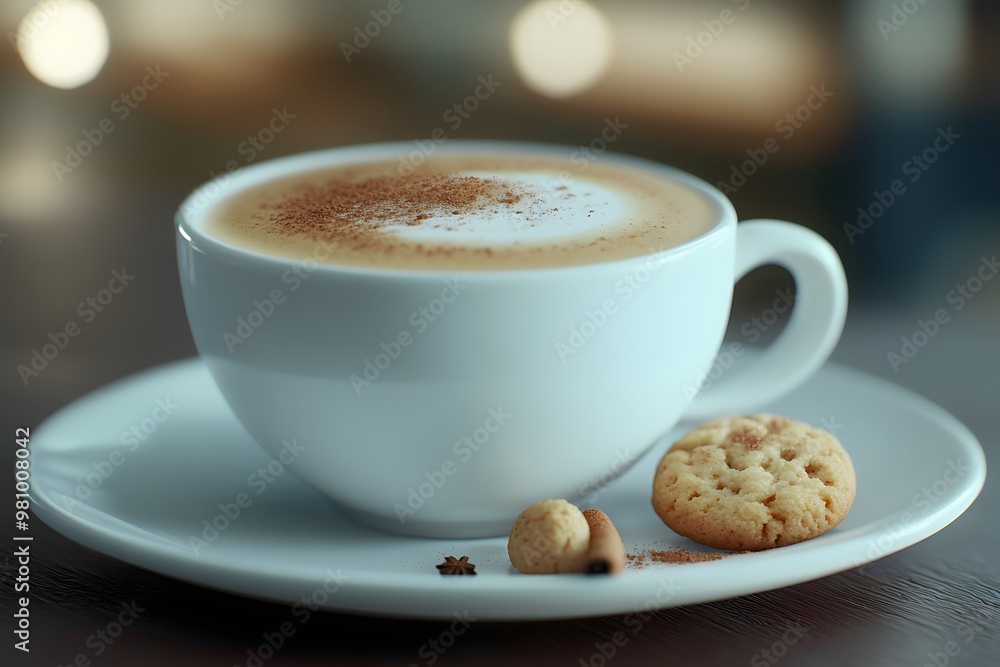Cappuccino and Cookie Cappuccino and Cookie