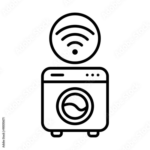 smart washing line icon