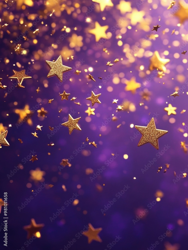 Gold stars in flight Gold stars in flight