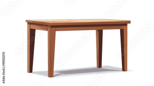 Simple otobi table illustration on a white background