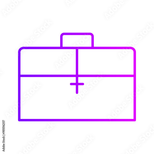 brief case gradient icon