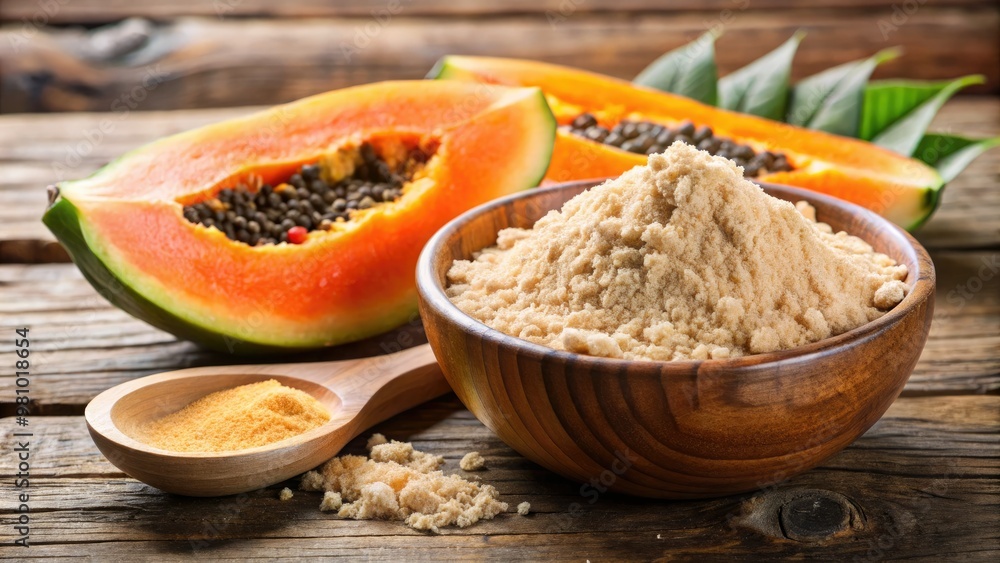 Papaya-derived enzyme powder tenderizes meat, making it easy to chew and digest, while also aiding digestion and reducing bloating. Papaya-derived enzyme powder tenderizes meat, making it easy to chew and digest, while also aiding digestion and reducing bloating.