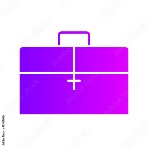 brief case gradient icon