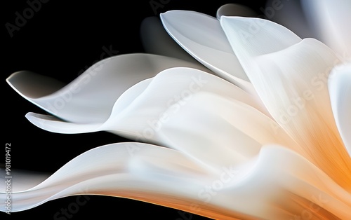 Petal Motion Blur, blurred, abstract petals creating a sense of movement photo