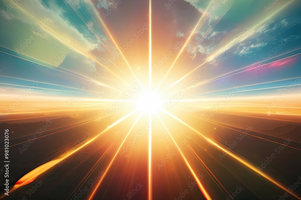 Obraz premium Radiant Light Overlays for Stunning Sunlight Effects and Vivid Lens Flares