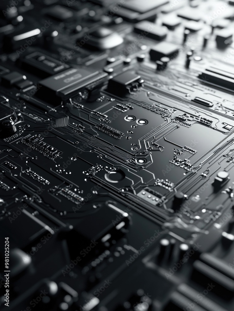 Computer Motherboard Close-Up Computer Motherboard Close-Up