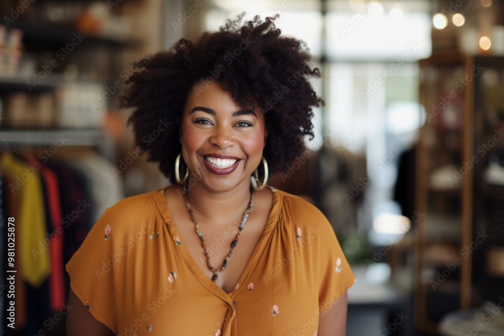 Portrait of a smiling black woman small business owner Portrait of a smiling black woman small business owner