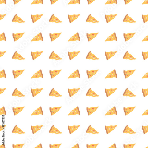 Free Download Seamless pizza pattern. Doodle pizza background. Fast food pattern - GFXLoad