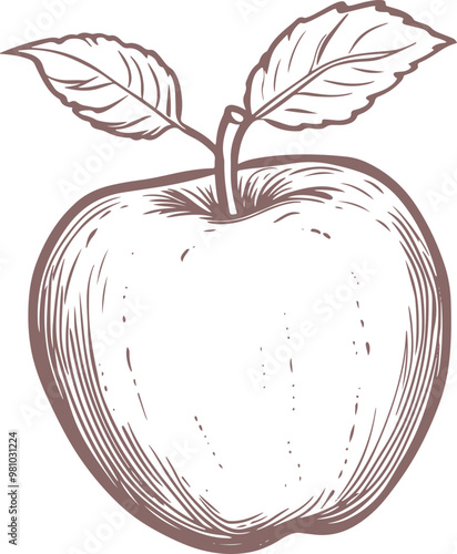 Apple fruit clipart design illustration