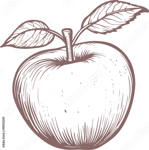 Apple fruit clipart design illustration