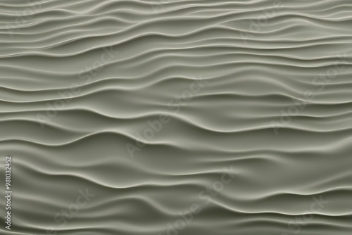 A muted olive green water ripple background with soft understated wave patterns, AI Generated